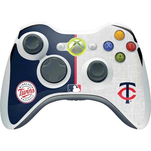 MLB Minnesota Twins Split Xbox 360 Wireless Controller Skin