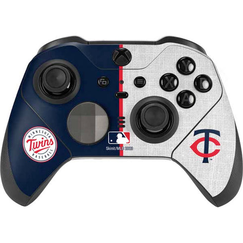 MLB Minnesota Twins Split Xbox Elite Wireless Controller Series 2 Skin