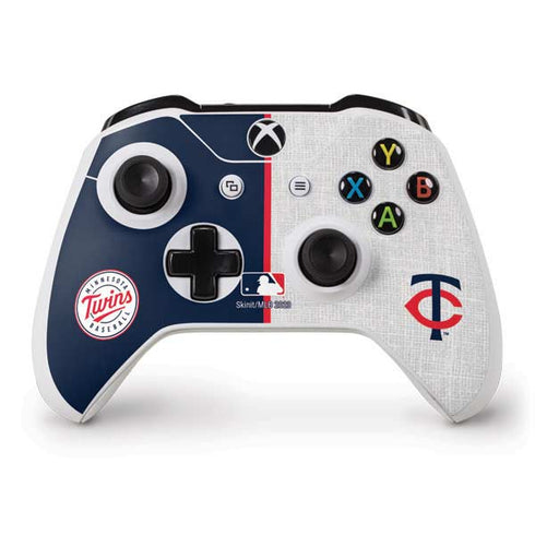 MLB Minnesota Twins Split Xbox One S Controller Skin