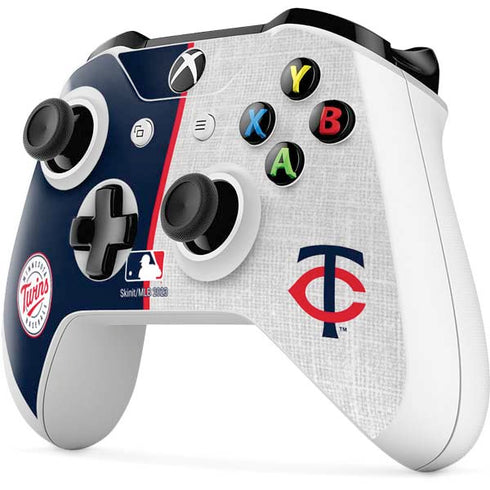 MLB Minnesota Twins Split Xbox One S Controller Skin