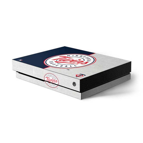 MLB Minnesota Twins Split Xbox One X Console Skin