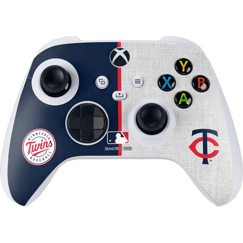 MLB Minnesota Twins Split Xbox Series S Controller Skin