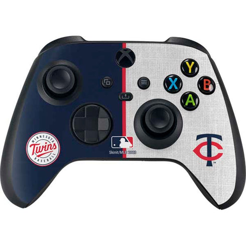 MLB Minnesota Twins Split Xbox Series X Controller Skin