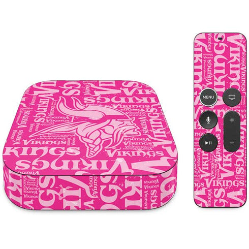 NFL Minnesota Vikings - Blast Pink Apple TV Skin