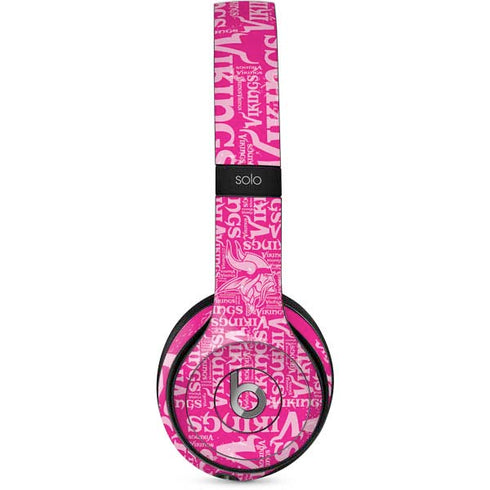 NFL Minnesota Vikings - Blast Pink Beats Solo 2 Wired Skin