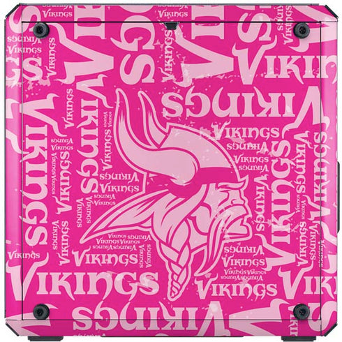 NFL Minnesota Vikings - Blast Pink Cooler Master MasterBox Q300L Mini Tower Skin