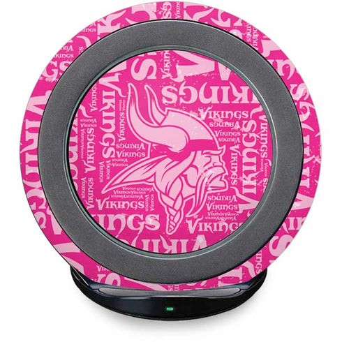 NFL Minnesota Vikings - Blast Pink Fast Charge Wireless Charging Stand Skin