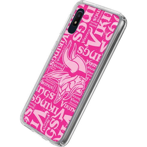 NFL Minnesota Vikings - Blast Pink Galaxy A10e Clear Case