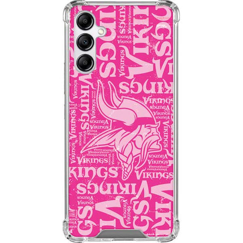 NFL Minnesota Vikings - Blast Pink Galaxy A14 5G Clear Case