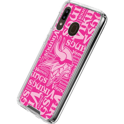 NFL Minnesota Vikings - Blast Pink Galaxy A30 Clear Case