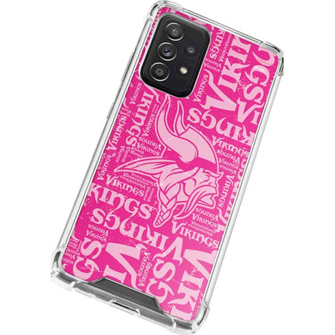 NFL Minnesota Vikings - Blast Pink Galaxy A52 5G Clear Case