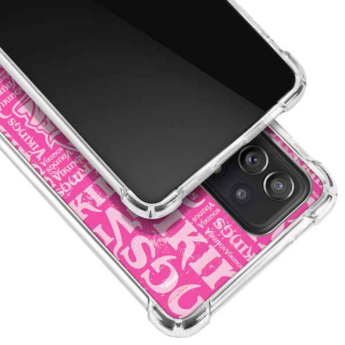 NFL Minnesota Vikings - Blast Pink Galaxy A52 5G Clear Case