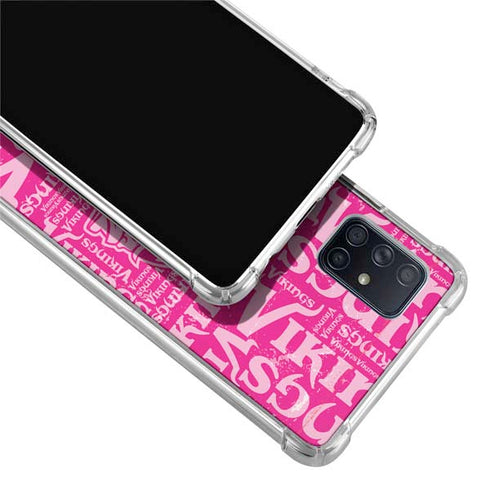 NFL Minnesota Vikings - Blast Pink Galaxy A71 5G Clear Case