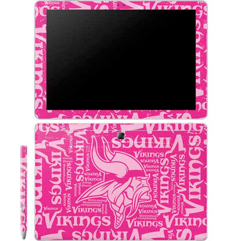 NFL Minnesota Vikings - Blast Pink Galaxy Book 12in Skin