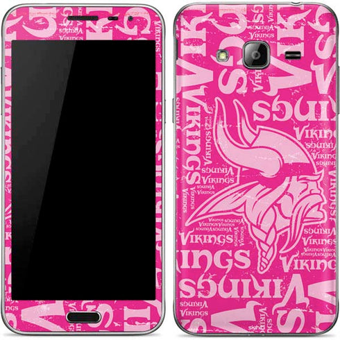 NFL Minnesota Vikings - Blast Pink Galaxy J3 Skin