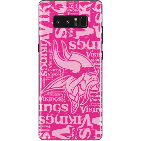 NFL Minnesota Vikings - Blast Pink Galaxy Note 8 Skin