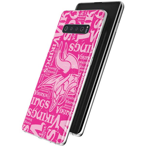 NFL Minnesota Vikings - Blast Pink Galaxy S10 Plus Skin