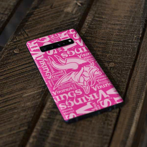 NFL Minnesota Vikings - Blast Pink Galaxy S10 Plus Skin