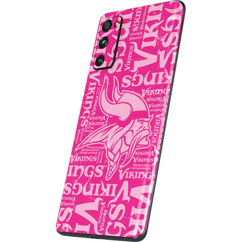 NFL Minnesota Vikings - Blast Pink Galaxy S20 Fan Edition Skin