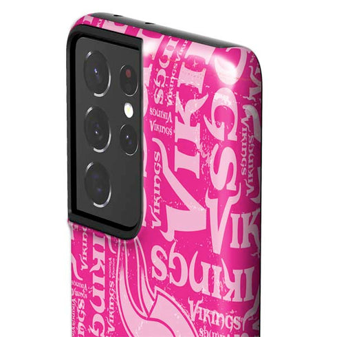 NFL Minnesota Vikings - Blast Pink Galaxy S21 Ultra 5G Pro Case