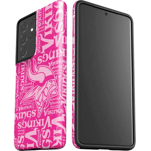NFL Minnesota Vikings - Blast Pink Galaxy S21 Ultra 5G Pro Case