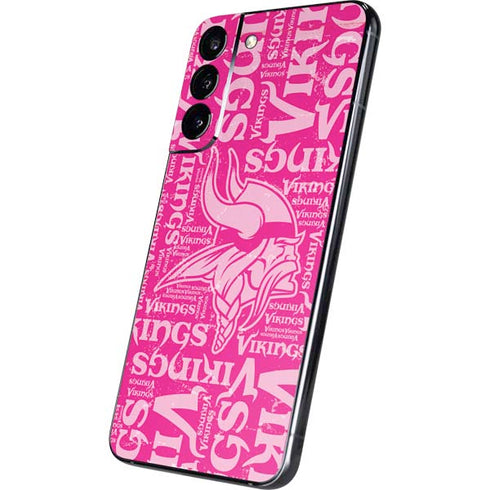 NFL Minnesota Vikings - Blast Pink Galaxy S22 Plus Skin