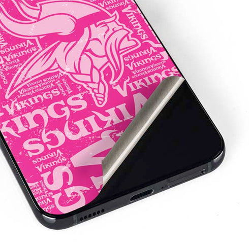 NFL Minnesota Vikings - Blast Pink Galaxy S22 Plus Skin
