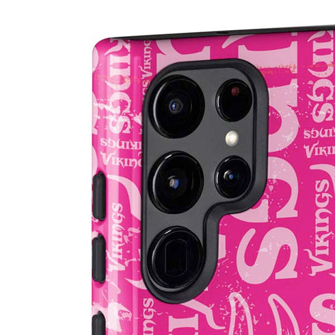 NFL Minnesota Vikings - Blast Pink Galaxy S22 Ultra Pro Case