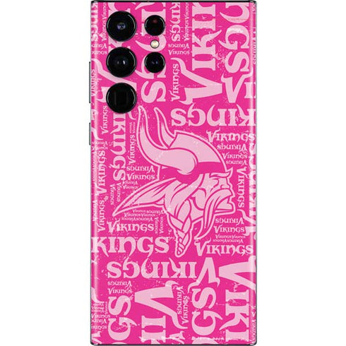 NFL Minnesota Vikings - Blast Pink Galaxy S22 Ultra Skin