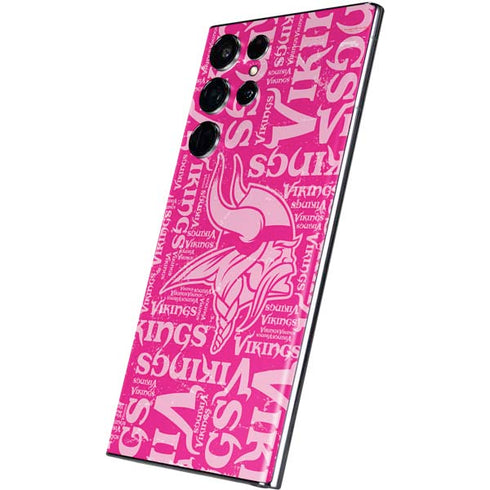 NFL Minnesota Vikings - Blast Pink Galaxy S22 Ultra Skin