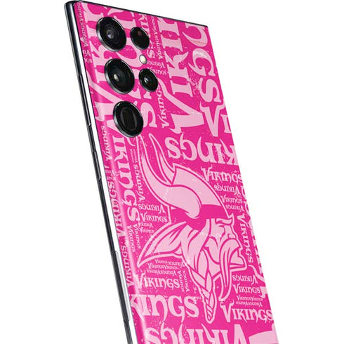 NFL Minnesota Vikings - Blast Pink Galaxy S22 Ultra Skin