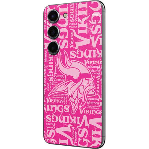 NFL Minnesota Vikings - Blast Pink Galaxy S23 Skin