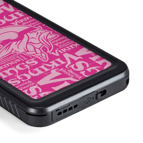 NFL Minnesota Vikings - Blast Pink Galaxy S23 Waterproof Case