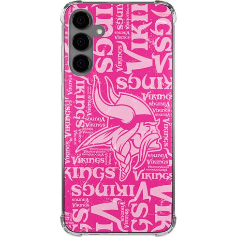 NFL Minnesota Vikings - Blast Pink Galaxy S24 Plus Clear Case