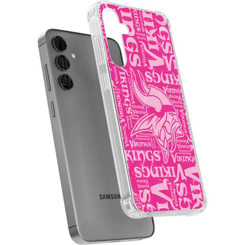 NFL Minnesota Vikings - Blast Pink Galaxy S24 Plus Clear Case