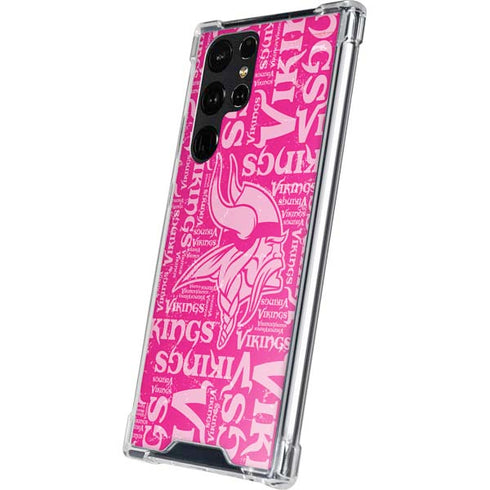NFL Minnesota Vikings - Blast Pink Galaxy S24 Ultra Clear Case