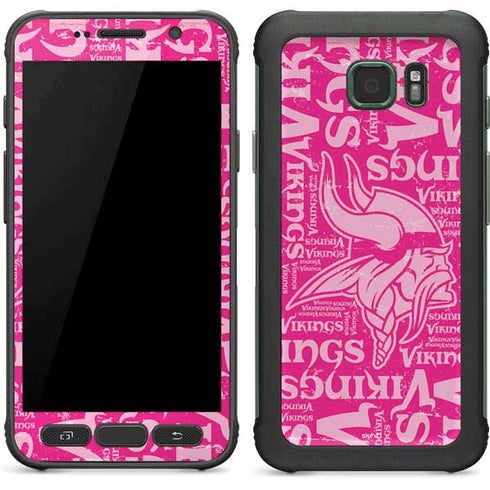 NFL Minnesota Vikings - Blast Pink Galaxy S7 Active Skin
