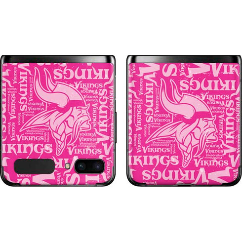 NFL Minnesota Vikings - Blast Pink Galaxy Z Flip Skin