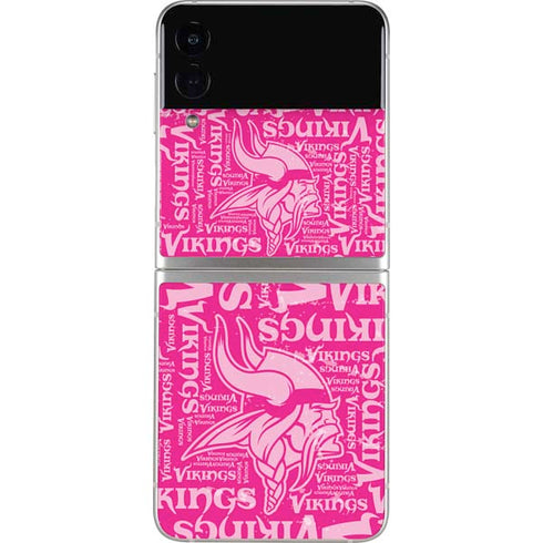 NFL Minnesota Vikings - Blast Pink Galaxy Z Flip3 5G Skin