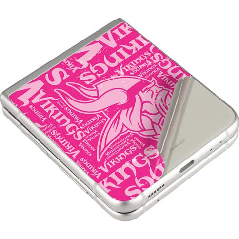 NFL Minnesota Vikings - Blast Pink Galaxy Z Flip3 5G Skin