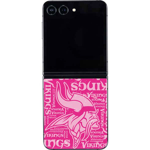 NFL Minnesota Vikings - Blast Pink Galaxy Z Flip5 5G Skin