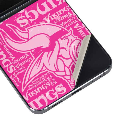 NFL Minnesota Vikings - Blast Pink Galaxy Z Flip5 5G Skin