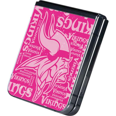 NFL Minnesota Vikings - Blast Pink Galaxy Z Flip5 5G Skin