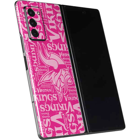 NFL Minnesota Vikings - Blast Pink Galaxy Z Fold2 5G Skin