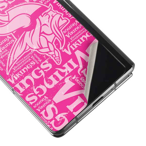 NFL Minnesota Vikings - Blast Pink Galaxy Z Fold2 5G Skin