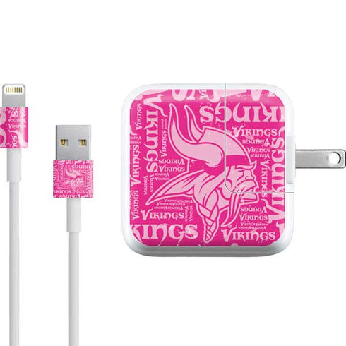 NFL Minnesota Vikings - Blast Pink iPad Charger (10W USB) Skin