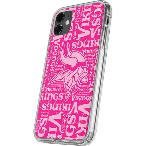 NFL Minnesota Vikings - Blast Pink iPhone 11 Clear Case