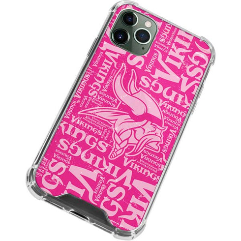 NFL Minnesota Vikings - Blast Pink iPhone 11 Pro Max Clear Case