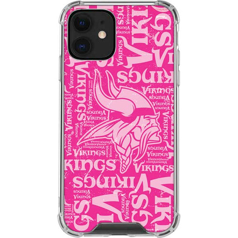 NFL Minnesota Vikings - Blast Pink iPhone 12 Clear Case