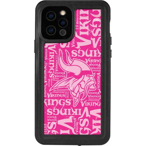 NFL Minnesota Vikings - Blast Pink iPhone 12 Pro Waterproof Case